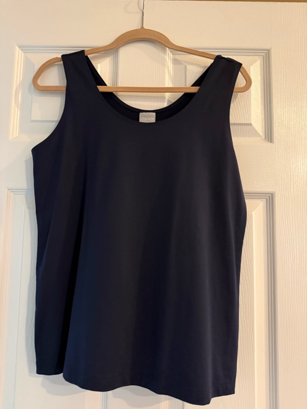 Chico's Deep Navy Sleeveless Round Neck Tank